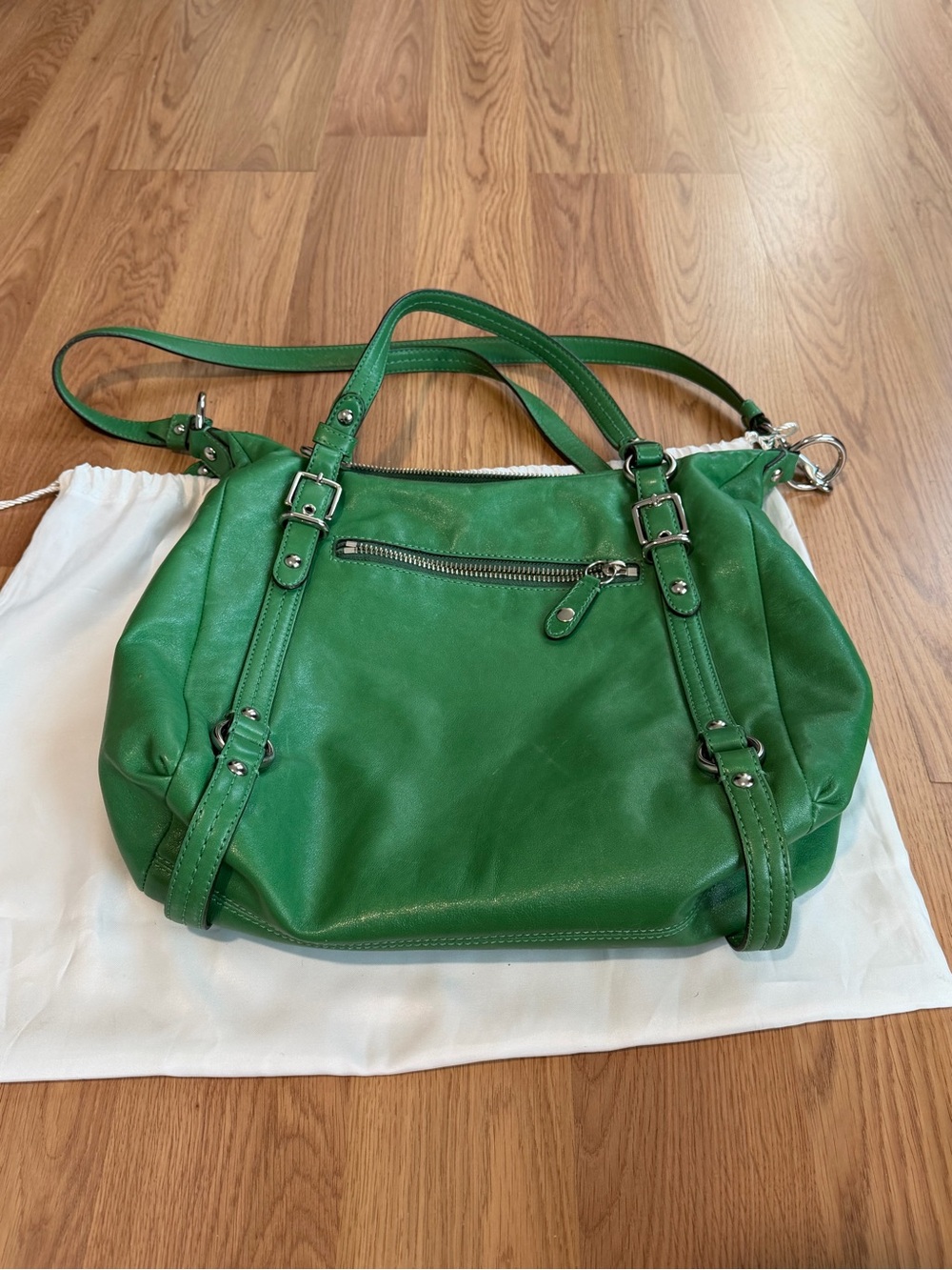 Coach Green Leather Crossbody Bag - Picture 8 of 11